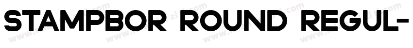 Stampbor Round Regul字体转换